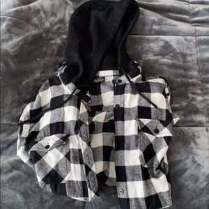 Hooded flannel